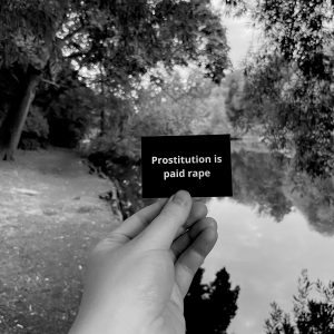 Prostitution is paid rape Sticker S (20 Stk)